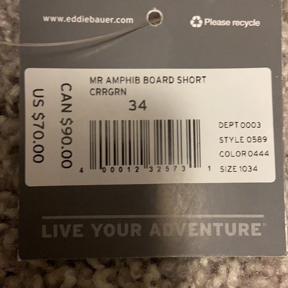 ⭐️New With Tags⭐️ EDDIE BAUER SHORTS 34 - Picture 4 of 8